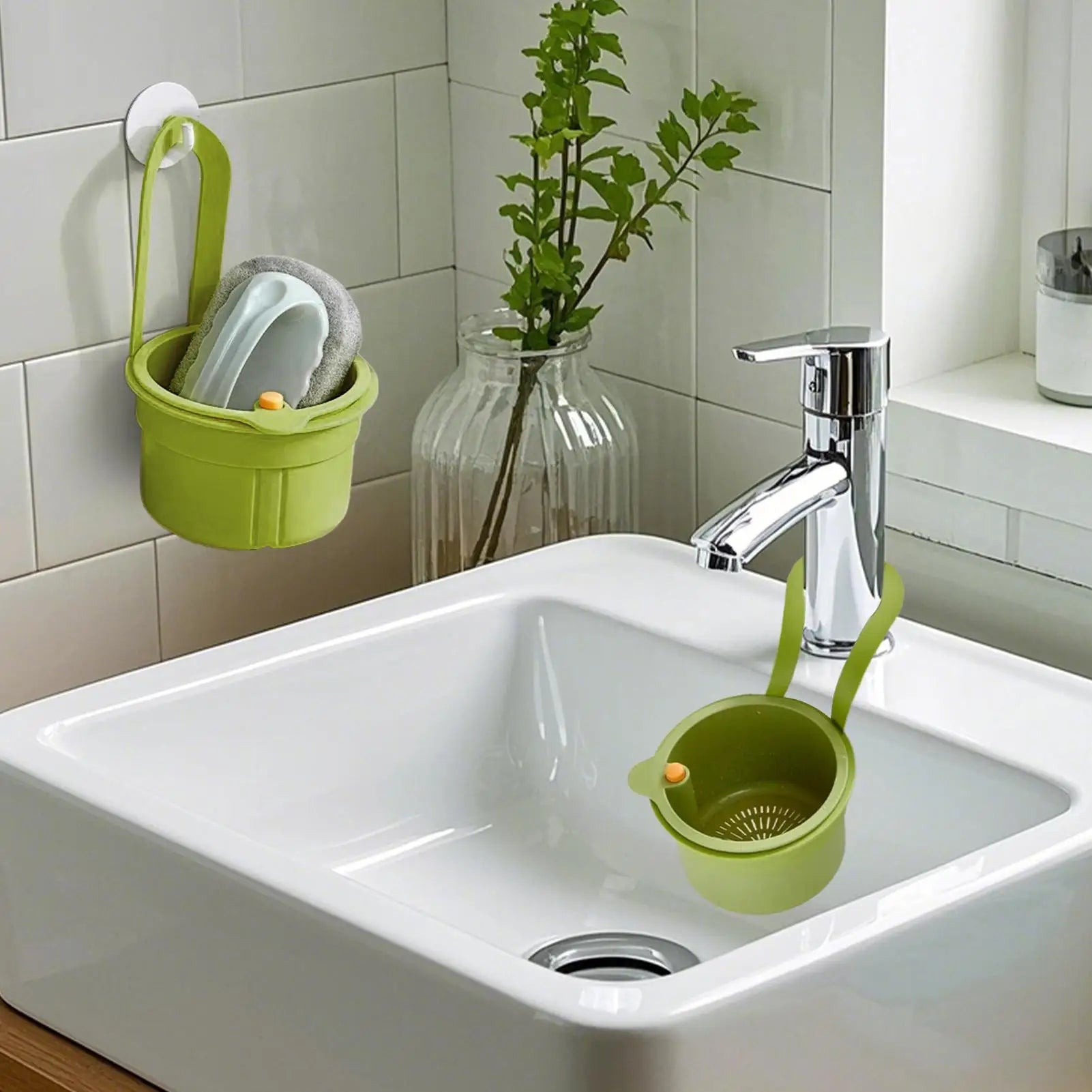 Sink Strainer Basket Space Saving Drain Food Catcher Multipurpose Hangable Sink Strainer Basket For Kitchen Laundry Bathroom Peaceful Pleasures Health and Wellness