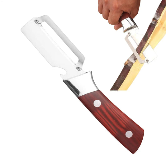 Stainless Steel Peeler Wooden Handle | Multifunctional Kitchen Tool Vegetable Peeler Peaceful Pleasures Health and Wellness