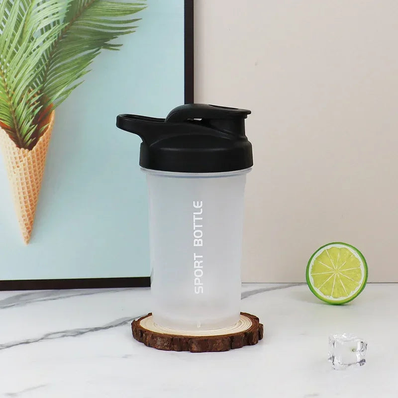 300ml Portable Protein Powder Shaker Bottle Leak Proof Water Bottle for Gym Outdoor Fitness Training Sport Mixing Cup with Scale Peaceful Pleasures Health and Wellness black transparent China Mainland