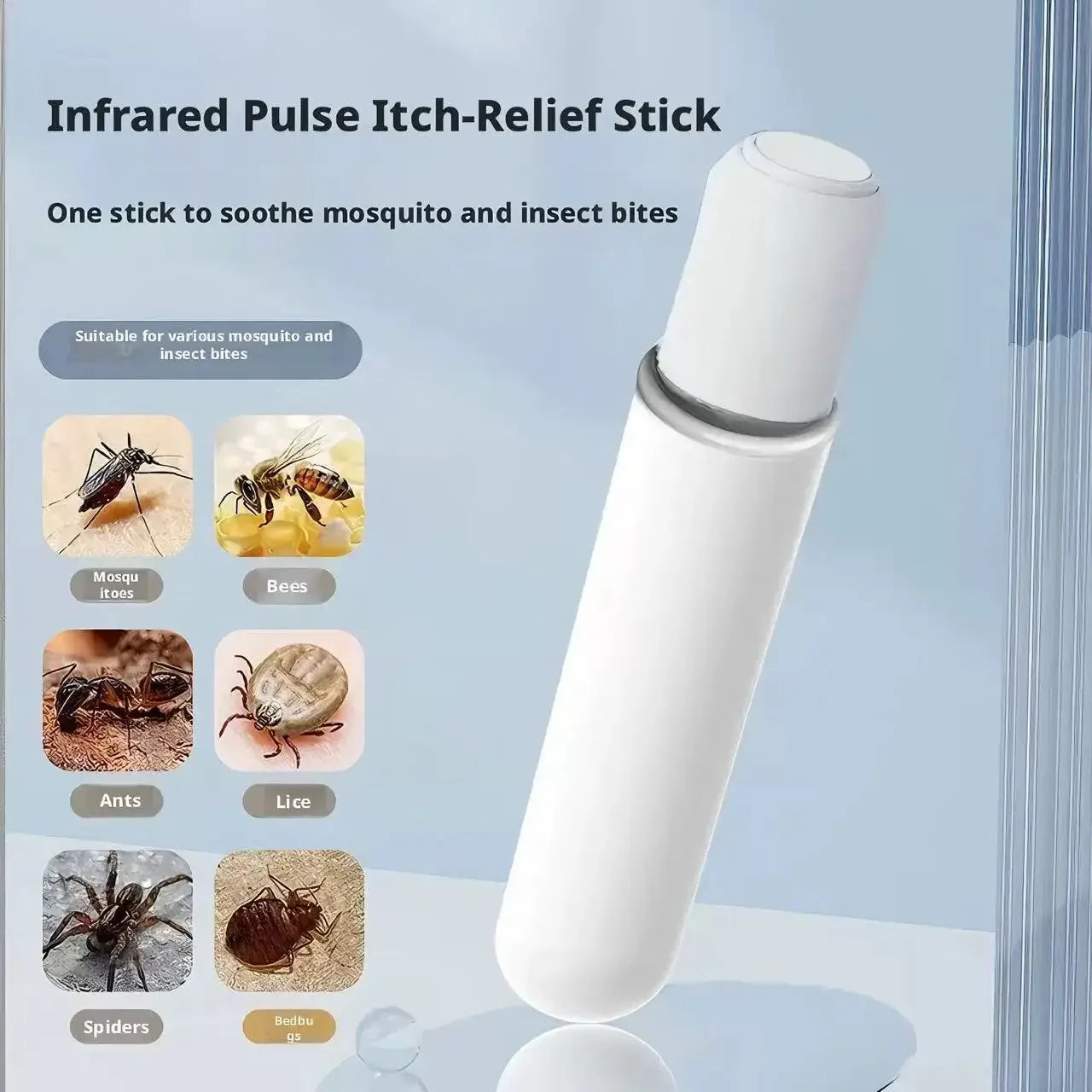 Outdoor Mosquito Bite Itch Relief Device Rechargeable Physical Soothing Insect Bite Anti Swelling Electronic Relief Pen Portable Peaceful Pleasures Health and Wellness