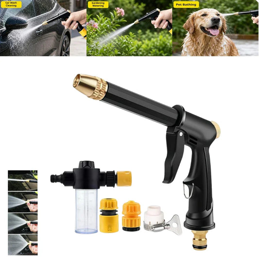High Pressure Water Gun – Adjustable Nozzle Car Wash & Garden Garden Hose Spray Gun Oasis Select