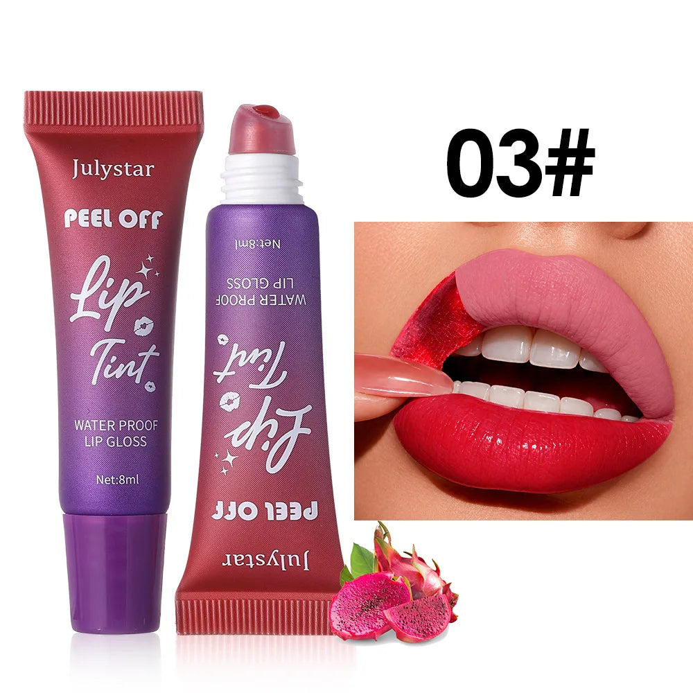 Peel-Off Matte Lip Stain | 6 Colors Waterproof Lip Gloss