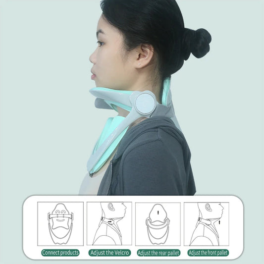Ergonomic cervical support pillow with adjustable strap made of breathable and comfortable polyester material Peaceful Pleasures Health and Wellness