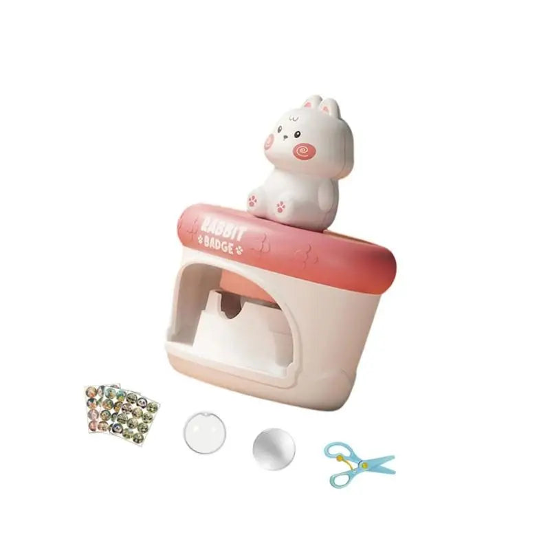 Kids Badge Maker Kit | Creative Art Craft Badge Press Machine