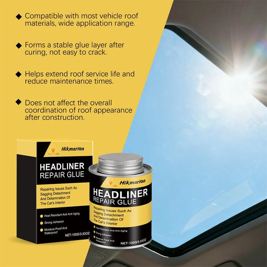 Car Headliner Repair Adhesive,Automotive Interior Fabric Adhesive,High-Temperature Resistance Clear Fast Drying Adhesive Peaceful Pleasures Health and Wellness Default Title