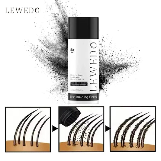 LEWEDO Keratin Hair Fiber Powder 25g – Instant Volume & Thickness Hair Building Fiber Oasis Select
