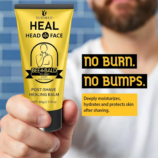 Post-shave balm - Relieves razor irritation, deeply moisturizes the face, gentle formula for quick relief. Peaceful Pleasures Health and Wellness Default Title