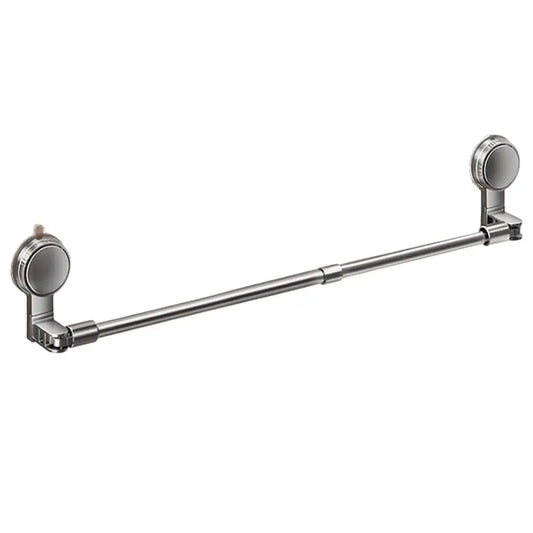 A36T-Bathroom Robe Coat Rack Wall Towel Holder Suction Cup No-Punching Retractable Kitchen Bathroom Organizer Shelf B Peaceful Pleasures Health and Wellness GunGray 4080cm