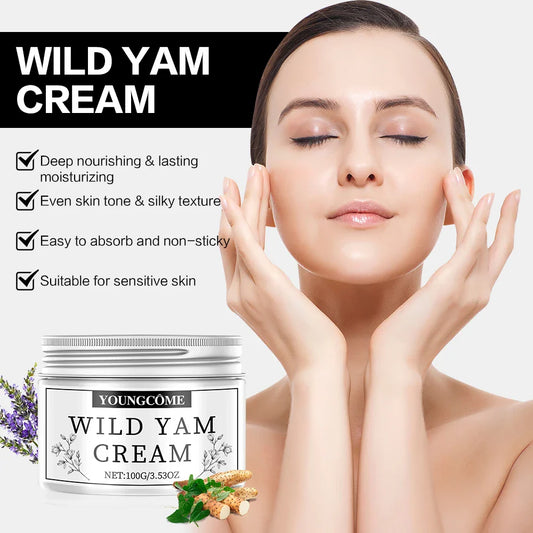 Wild Yam Root Cream – Moisturizing Skin Care for Women | 100g Moisturizing Face Cream Oasis Select