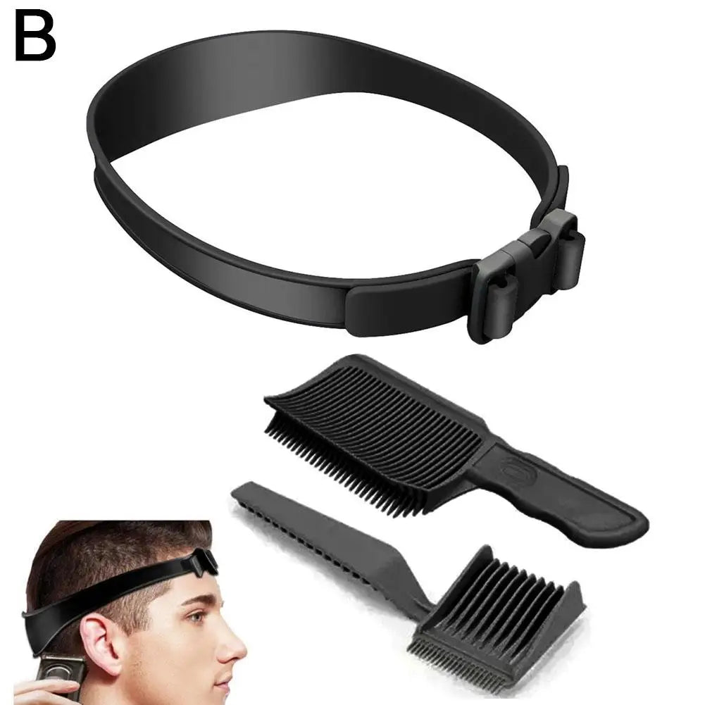Adjustable Hair Trimming Guide Set Neckline Shaving Template,DIY Self Haircutting System, Shaving Straight Neck Hairline Tool Peaceful Pleasures Health and Wellness B