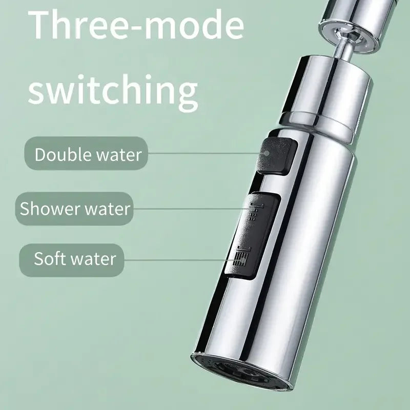 Universal Faucet Extender Bubbler – Splashproof Kitchen Tap Spout