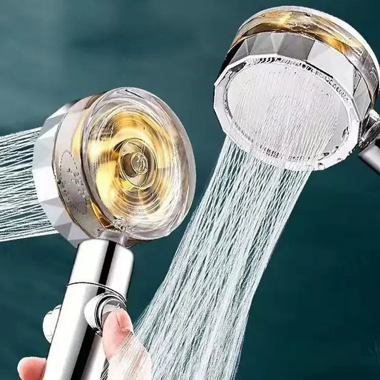 360° Twin Turbo High-Pressure Water-Saving Handheld Shower Head Handheld Shower Head Oasis Select
