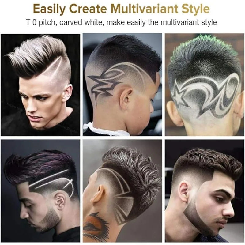 Carving Vintage Hair Clipper T9 Professional Hair Cutting Machine USB Rechargeable Beard Hair Trimmer Portable Barber Shaver Peaceful Pleasures Health and Wellness