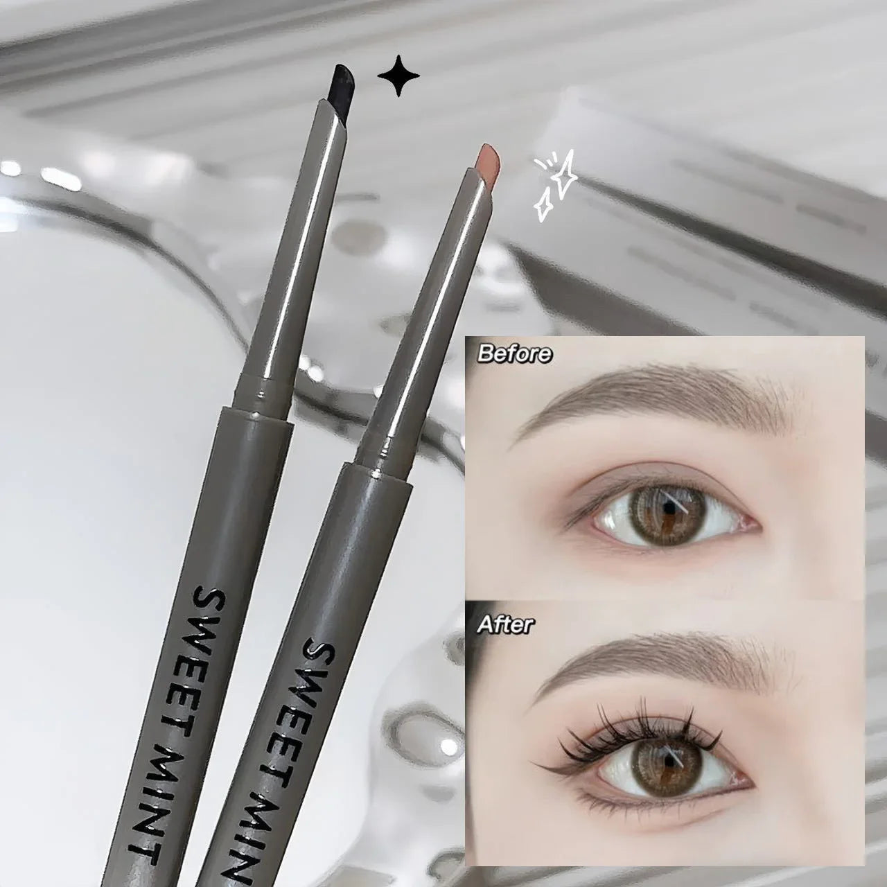 Wine Red Matte Eyeliner Pencil – Waterproof, Long-Lasting