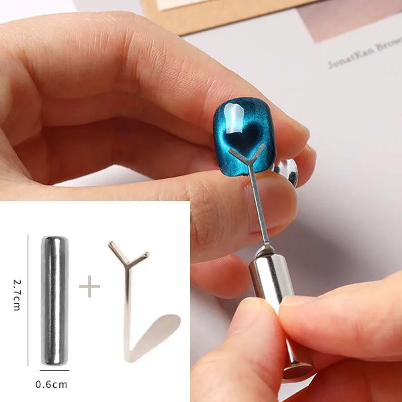 Y-Shape Cat Eye Magnet Wire | 3D Heart Nail Art Tool