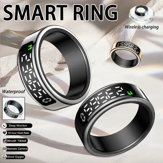 Smart Ring | Touch Display, Heart Rate & Gesture Control Smart Health Ring Peaceful Pleasures Health and Wellness