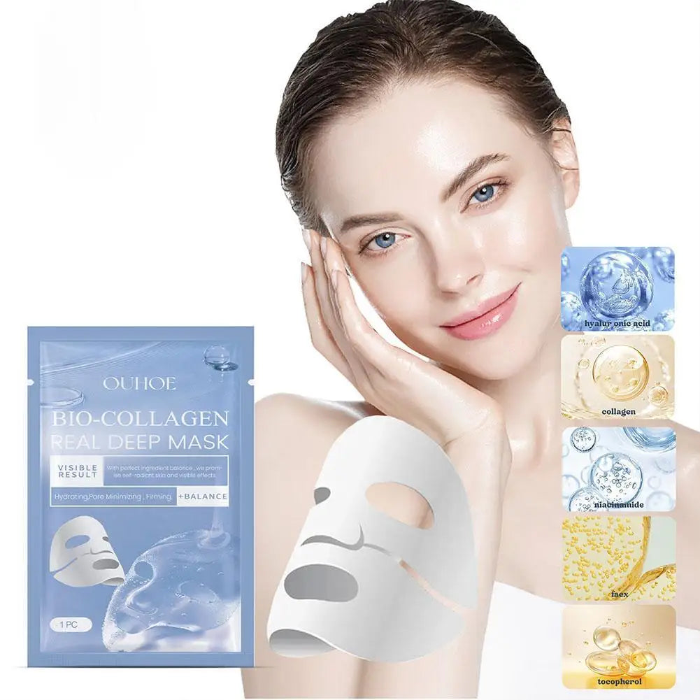 eelhoe Bio-Collagen Deep Rejuvenating Face Mask – Moisturizing Brightening Peel-Off Collagen Film Mask for Women Peaceful Pleasures Health and Wellness