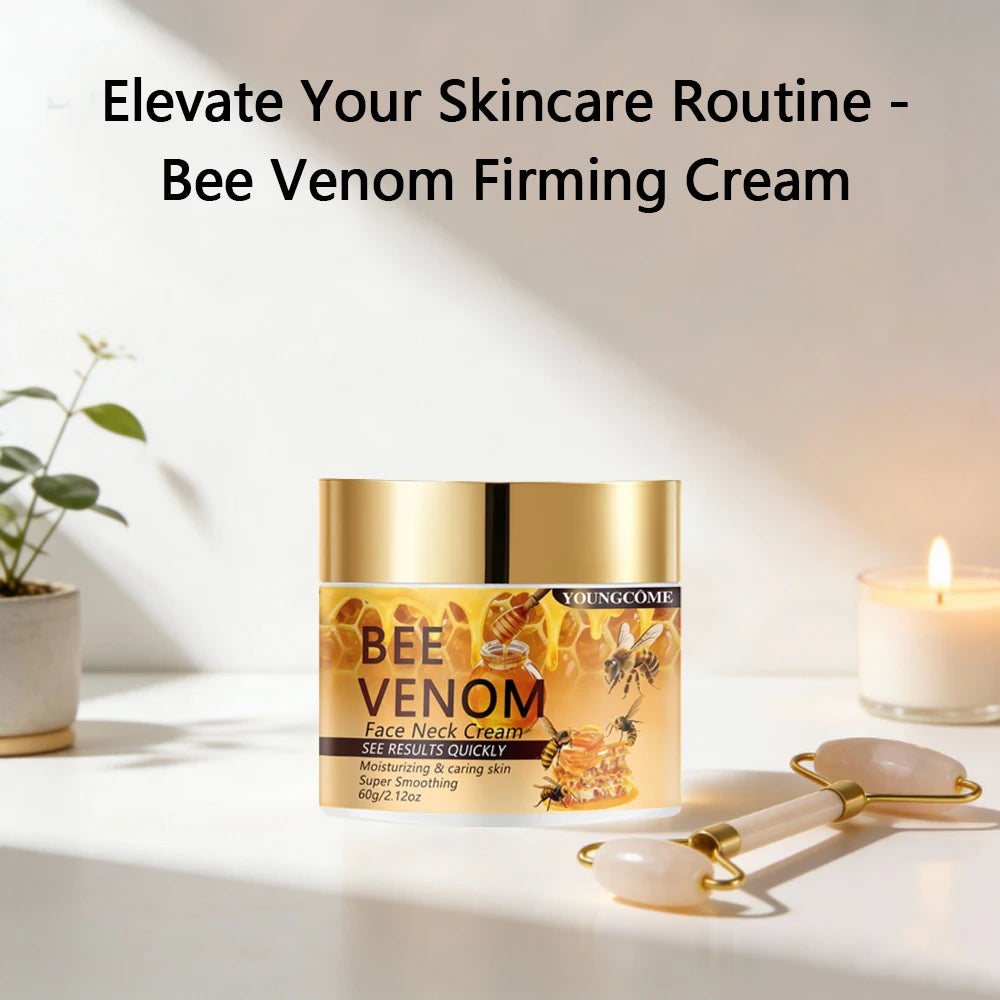 YOUNGCOME Bee Venom Face & Neck Cream: Fast-Absorbing Moisturizing Care for Super Smooth Skin 40/60ML Peaceful Pleasures Health and Wellness