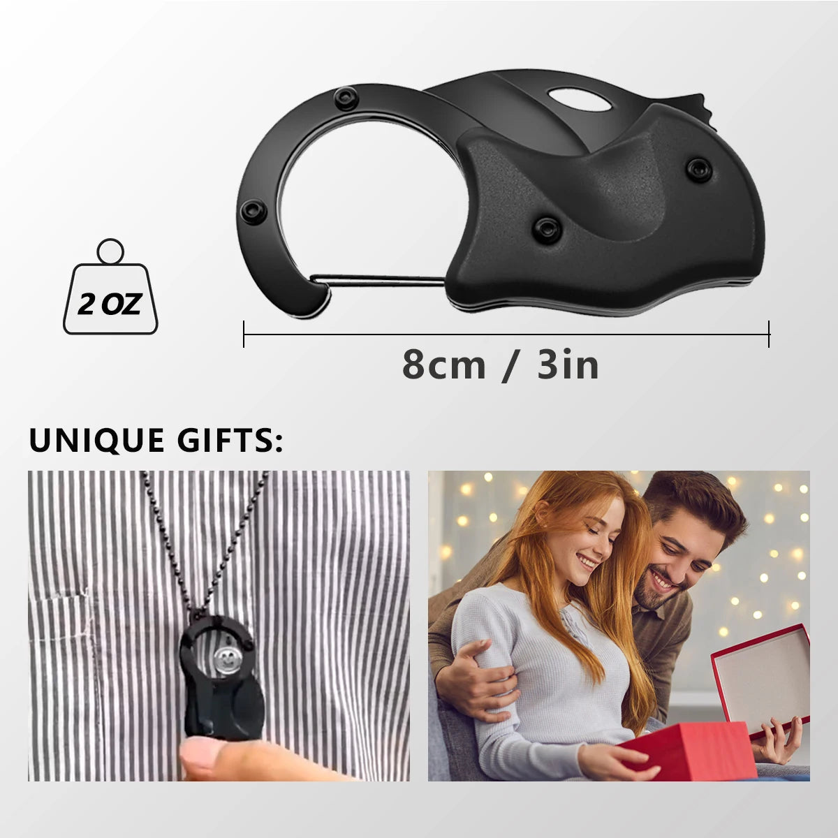 Keychain Folding Knife Mini High-Hardness Multi-Tool Camping & EDC Survival Gift Peaceful Pleasures Health and Wellness