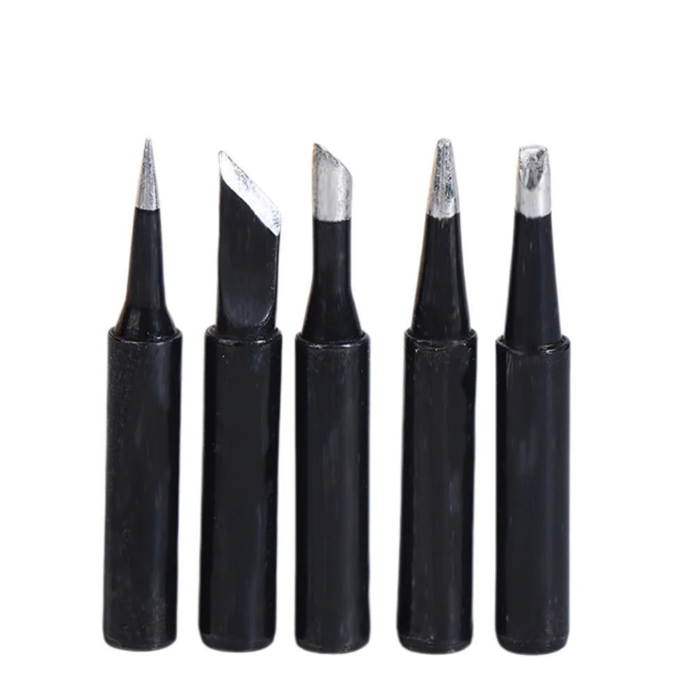 5-Pc 900M Pure Copper Soldering Iron Tips Set for 936 Station