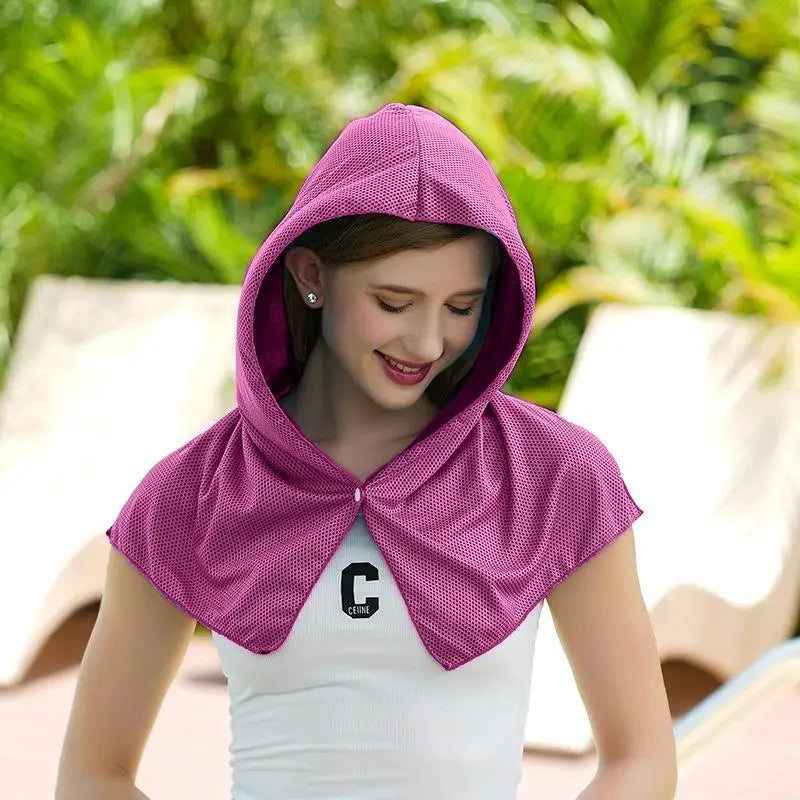 Women's Cooling Sun Hood – Breathable Mesh Neck & Face Cover