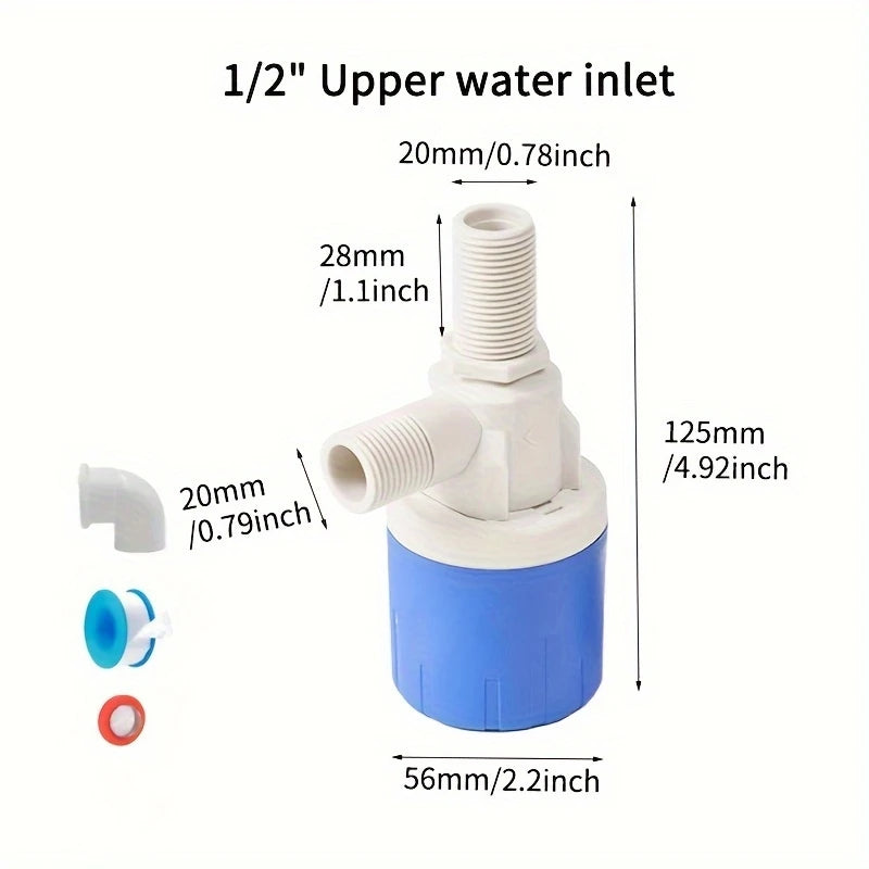 Water Level Control Float Valve, Automatic Shut-Off Mini Float Valve Water Level Controller for Water Tanks and Water Towers Peaceful Pleasures Health and Wellness