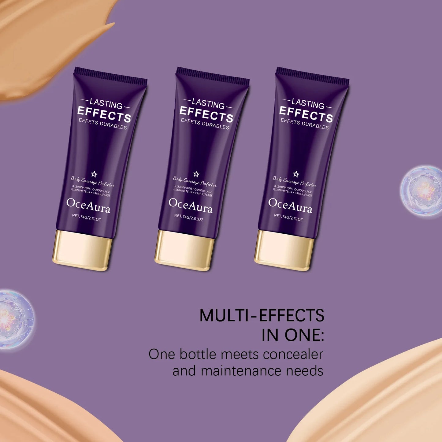 OceAura Flawless Waterproof Concealer – Dark Circles & Acne Cover