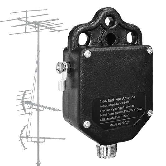 1:64 Balun End Fed Antenna 4-Band 8-Band Portable HF End Fed Antenna 1MHz To 30MHz 100W for Outdoor High-Quality Power Tool Part Peaceful Pleasures Health and Wellness Australia