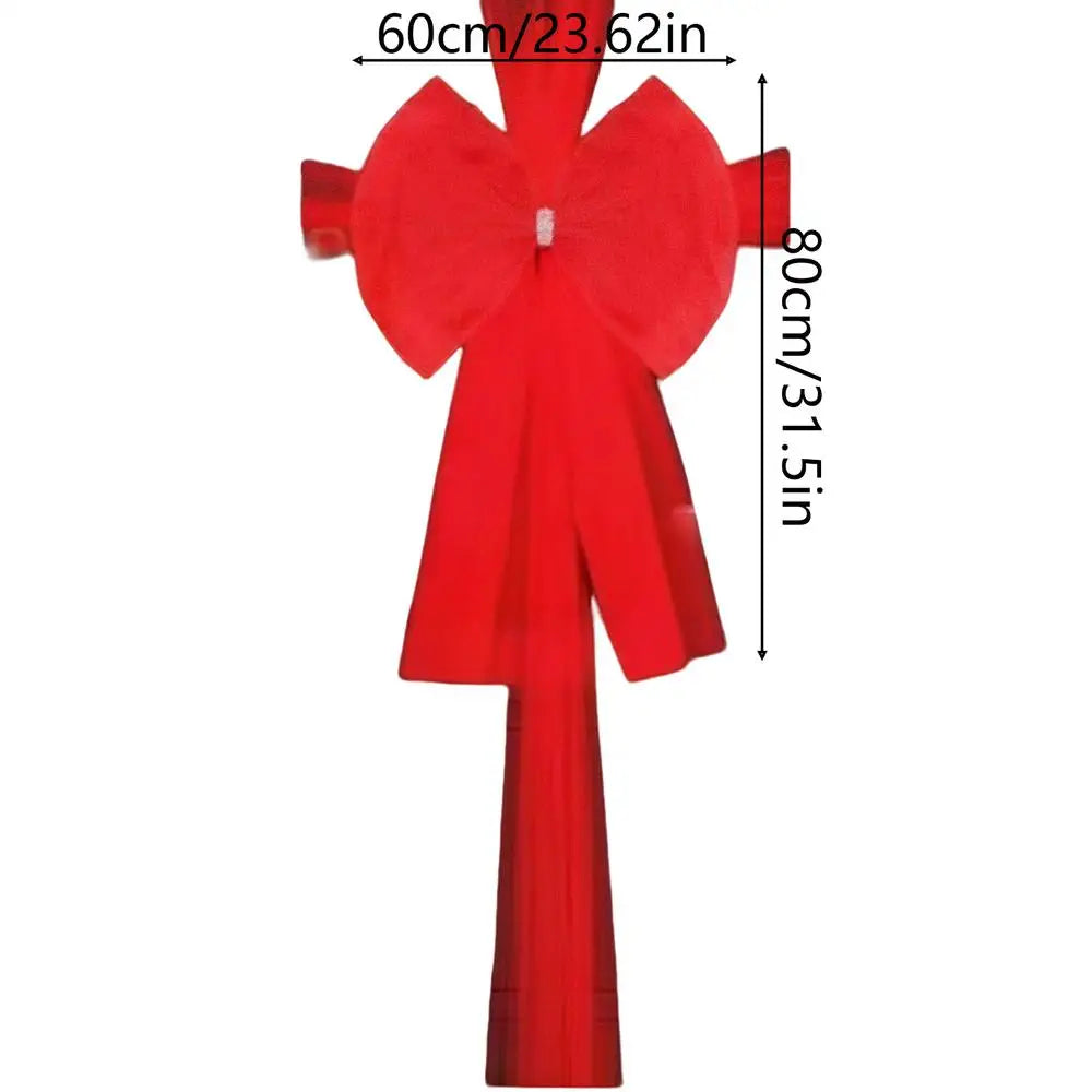 Large Christmas Organza Bow Decor – Giant Holiday Bow
