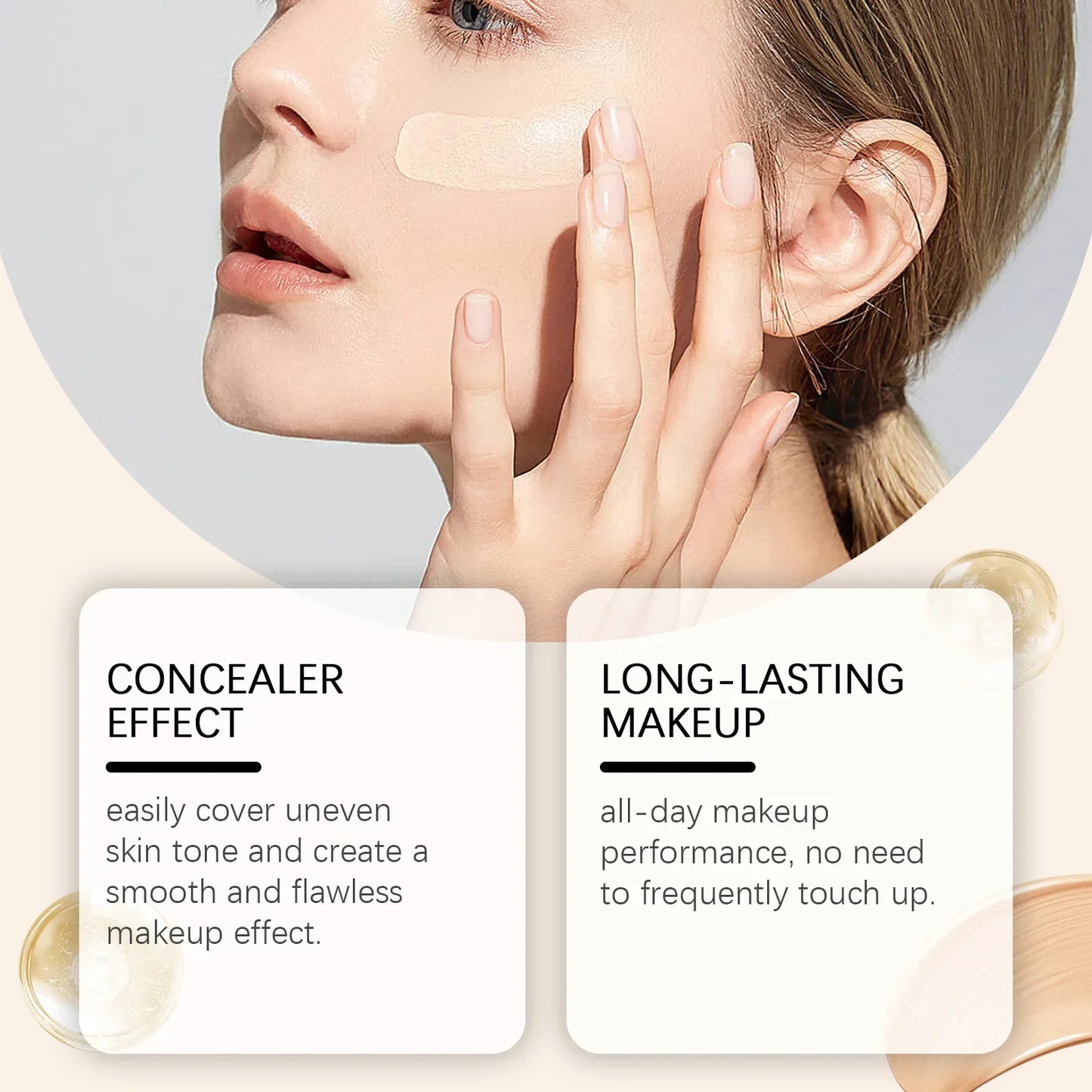 50ml Full Coverage CC Cream Foundation – Matte & Brightening