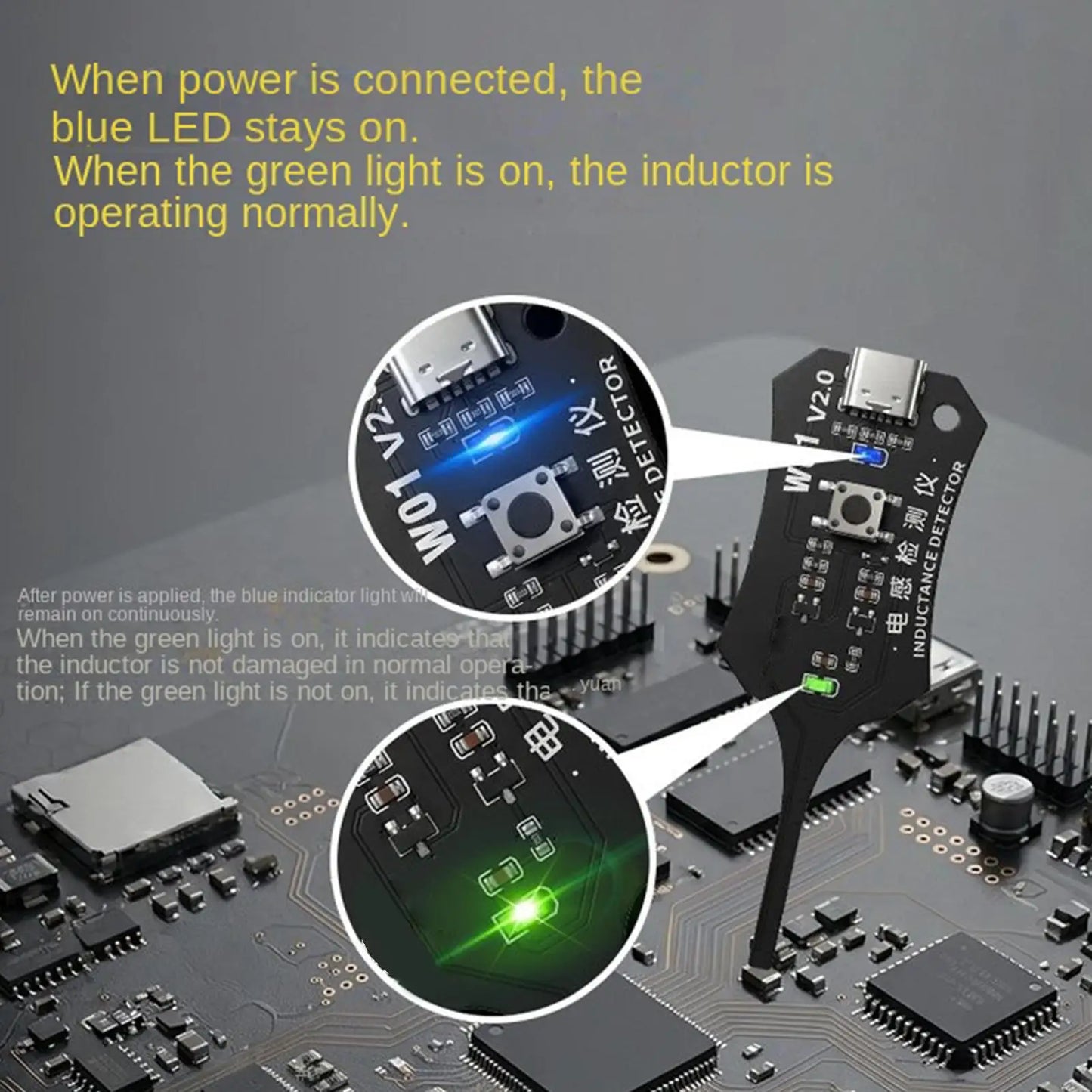 Inductance Detector Circuit Board Tester | Motherboard Coil Tool