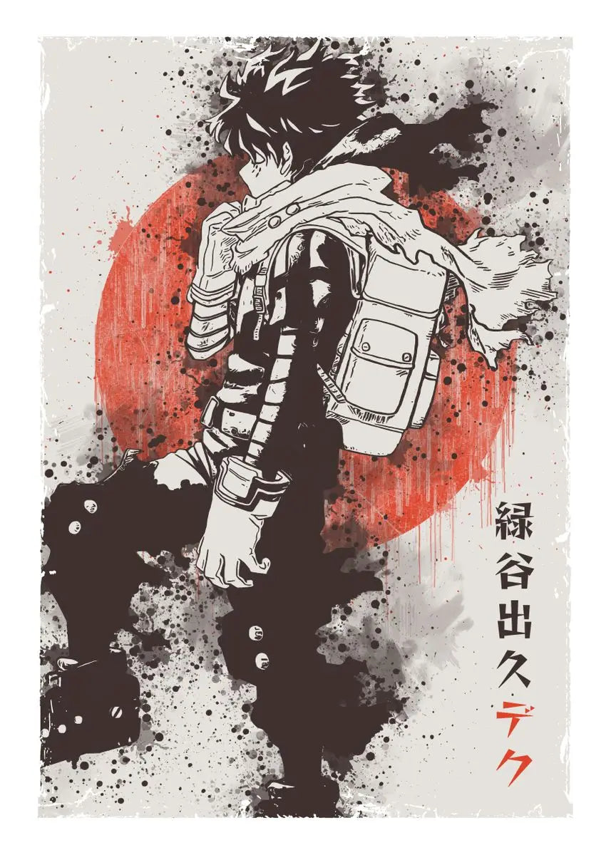 My Hero A-Academia Poster Anime Canvas Painting Wall Print Picture for Boy Bedroom Home Decor Cuadros Peaceful Pleasures Health and Wellness