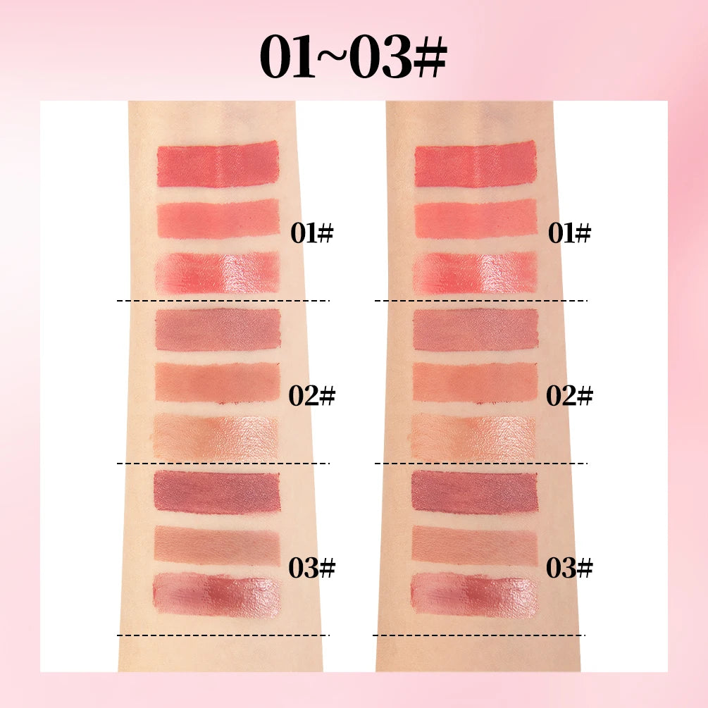 QIBEST 9pcs Lip Makeup Sets Include Lipstick+Tear Lip Liner+Butter Lip Gloss Nude Velvet Lip Glaze Tint Lasting Makeup Kits Peaceful Pleasures Health and Wellness