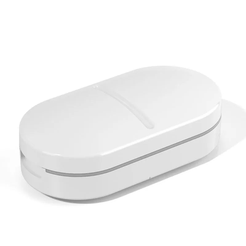 Pill Box Case 7 Day Weekly Medicine Storage Box Double Row 14grid Tablte Dispenser Organizer Open Lid First-Aid Kit Container Peaceful Pleasures Health and Wellness Upgraded 7