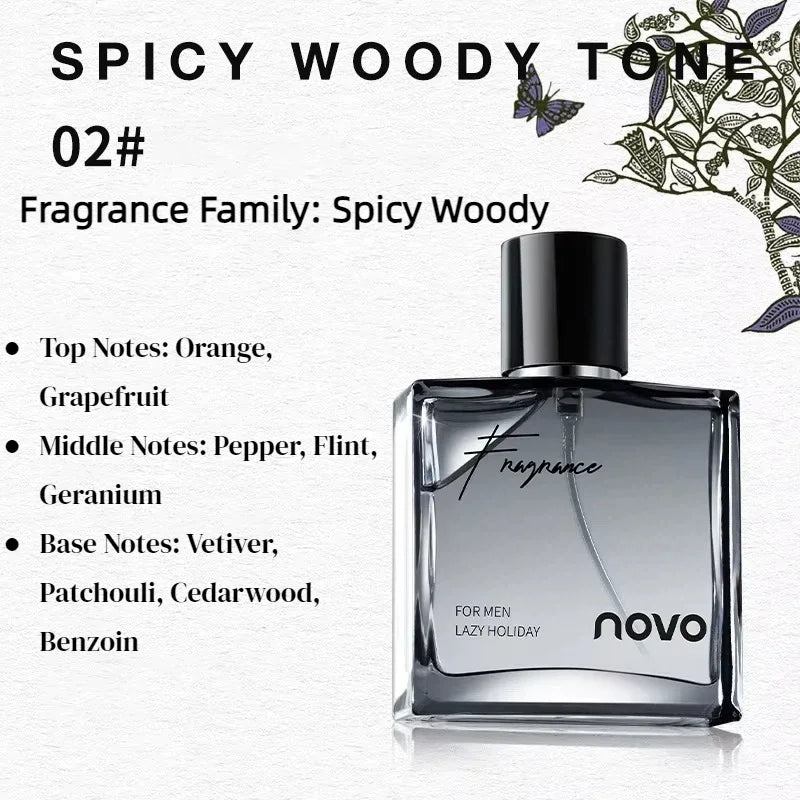 Men's Woody Alcohol-Free EDP Perfume Spray 50ml | 3 Scents