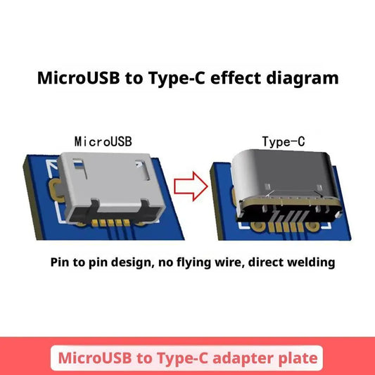 10-Pack USB-C Female Socket Connectors – DIY Micro-USB Upgrade USB-C DIY Connector Oasis Select