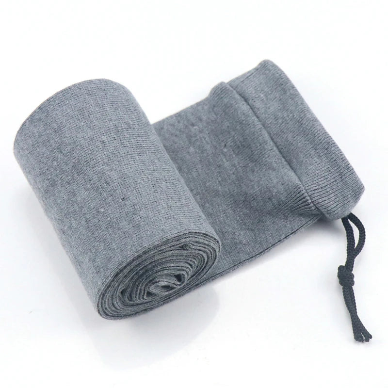Outdoor Knitted Storage Bag Tactical Equipment Cleaning And Dust Protection Socks Hunting Gun Protective Cover Dust Jacket Peaceful Pleasures Health and Wellness Light gray long