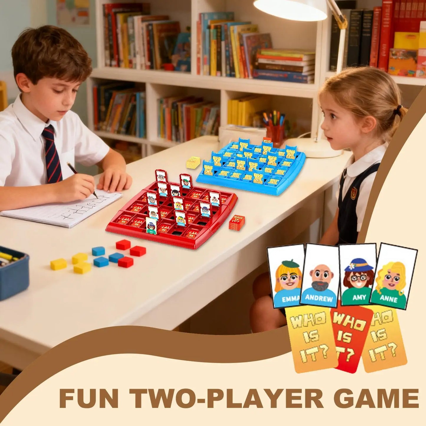 Guess Who I Am Board Game – Two-Player Logic Toy for Kids