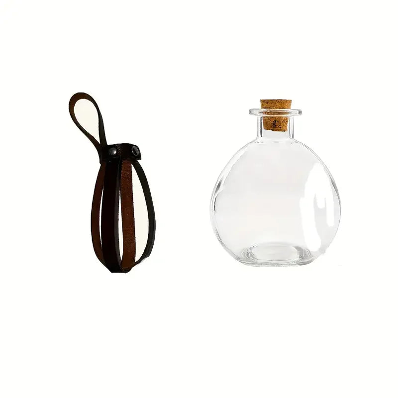 Medieval Wizard Witch Dark Magic Cork Potion Glass Bottle Holder
