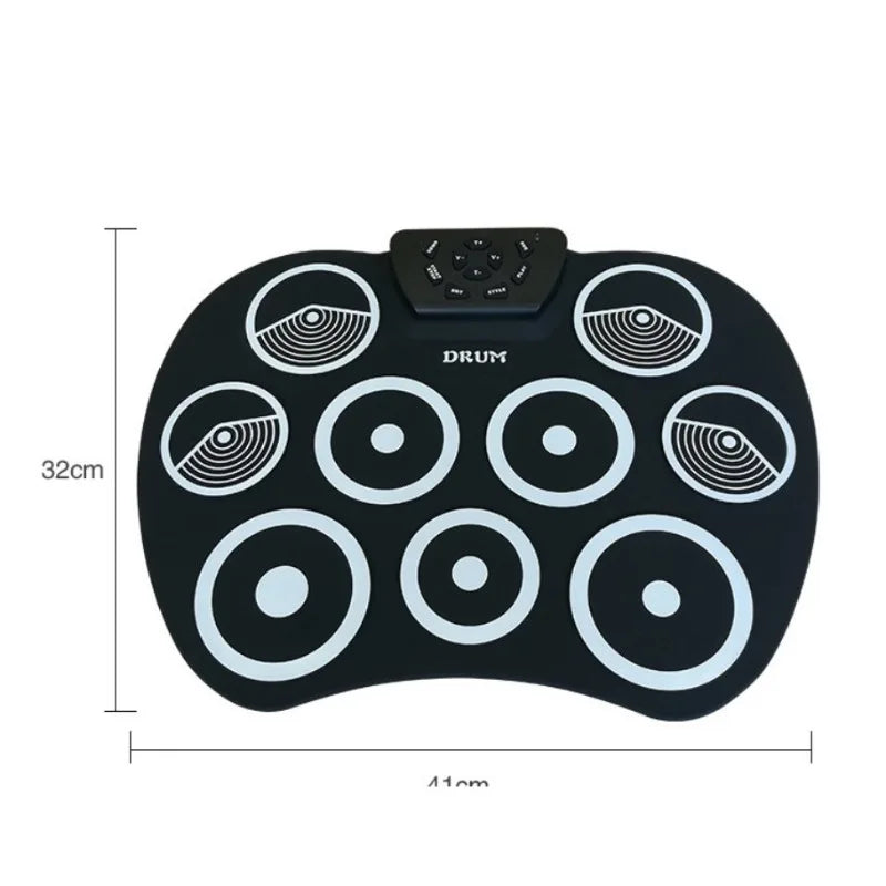 Portable Electronic Drum USB Roll Silicon Digital 7 Suitable