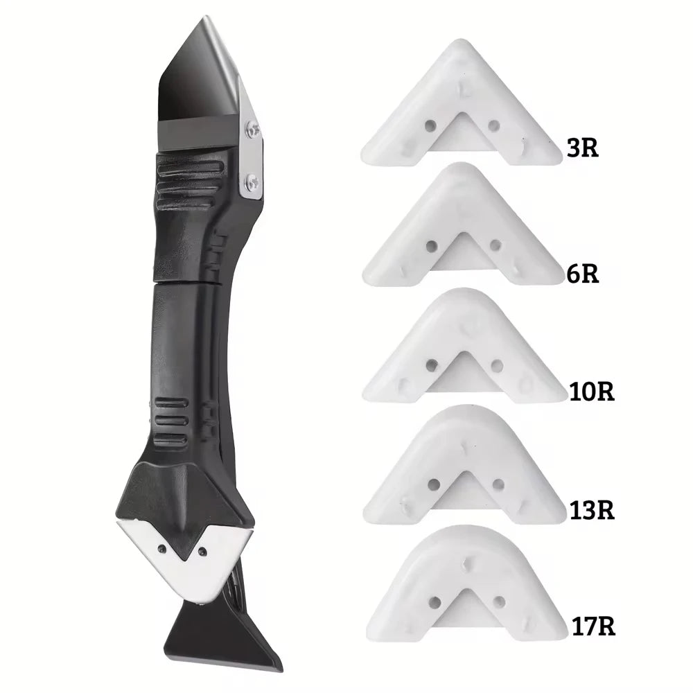 3 In 1 Plastic Scraper Sealant Smooth Remover Tool Set Caulking Finisher Smooth Grout Kit Floor Mould Removal Hand Tools Set Peaceful Pleasures Health and Wellness