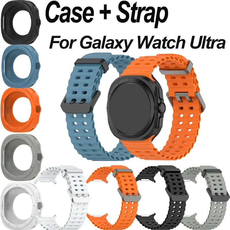 Silicone Case & Band for Samsung Galaxy Watch Ultra 47mm