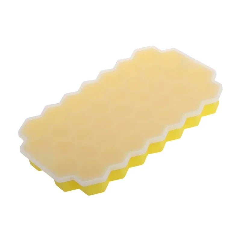 Silicone Honeycomb Ice Cube Tray – 37 Hexagonal Molds