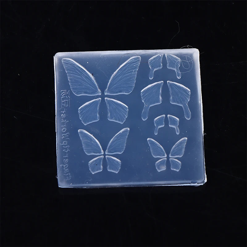 1Pcs 3D Silicone Nail Mold Butterfly Mould Stamping Plate Nails Stencils DIY UV Gel Nail Carving Mold Peaceful Pleasures Health and Wellness