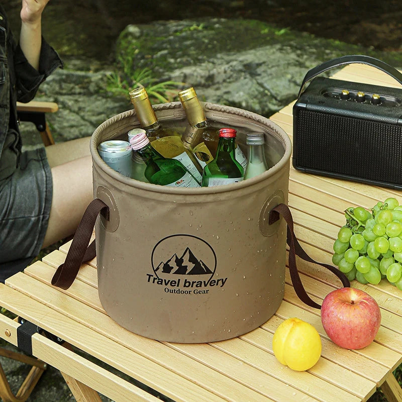 Foldable Waterproof Bucket – Portable Camping, Hiking & Fishing