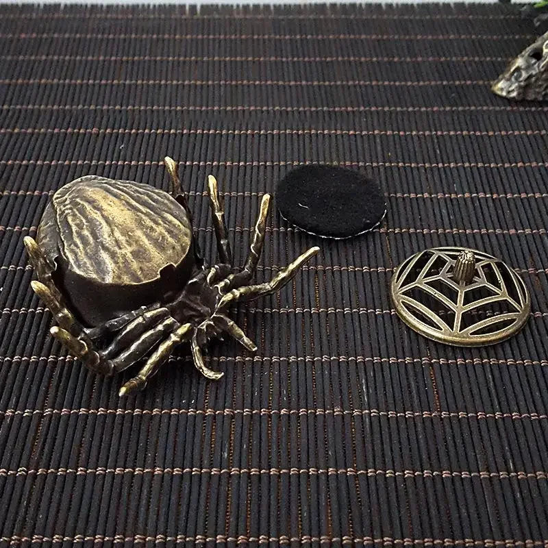 Spider Incense Cone Holder – Mini Metal Zen Burner | Home Décor
