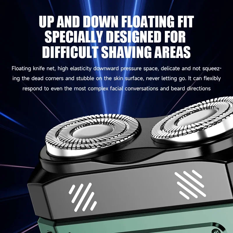 XMSJ S11 Double Blade Rechargeable Electric Shaver for Men