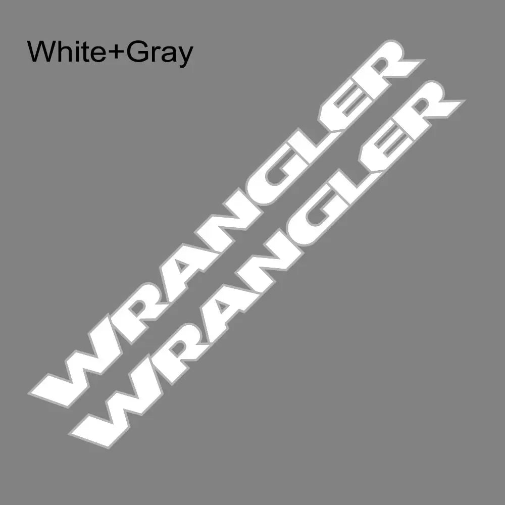 Jeep Wrangler JK JL TJ YJ Hood Vinyl Decal Stickers – 2pc