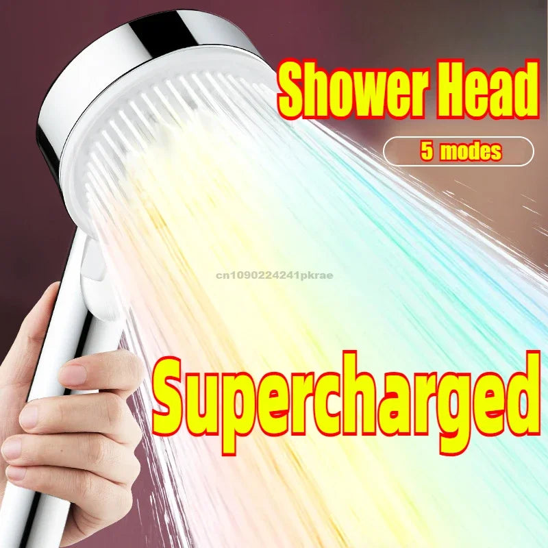 5-Mode High-Pressure Handheld Shower Head | Water Saving