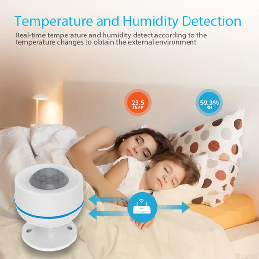 NEO Coolcam Z Wave Plus PIR Motion Detector Temperature Humidity Light Sensor USB ZWave PIR Motion Sensor Work With Smartthing Peaceful Pleasures Health and Wellness